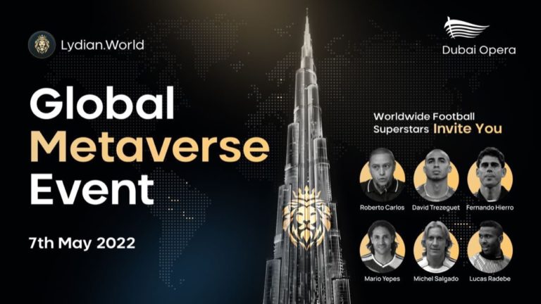 Global Metaverse Event of Lydian. World in Dubai Opera 7th May 2022