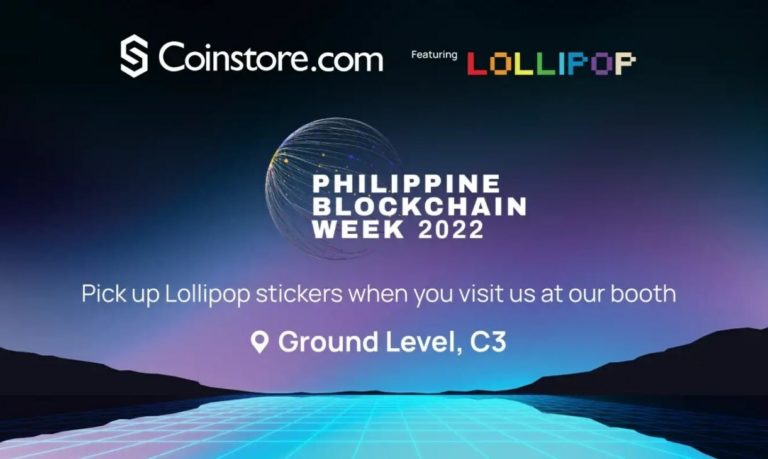 LOLLIPOP premiered in the First Philippine Blockchain Week in partnership with Coinstore