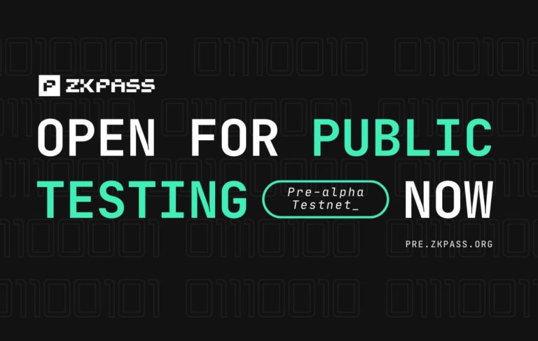 zkPass pre-alpha testnet opens for public testing