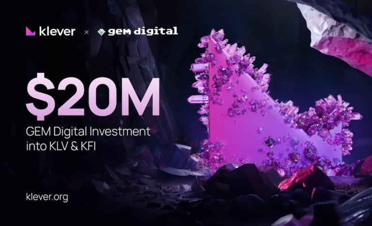 Klever announces major investment commitment of $20M from GEM Digital Limited