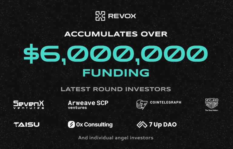 Modular AI network REVOX secures strategic financing round, accumulating $6M fund